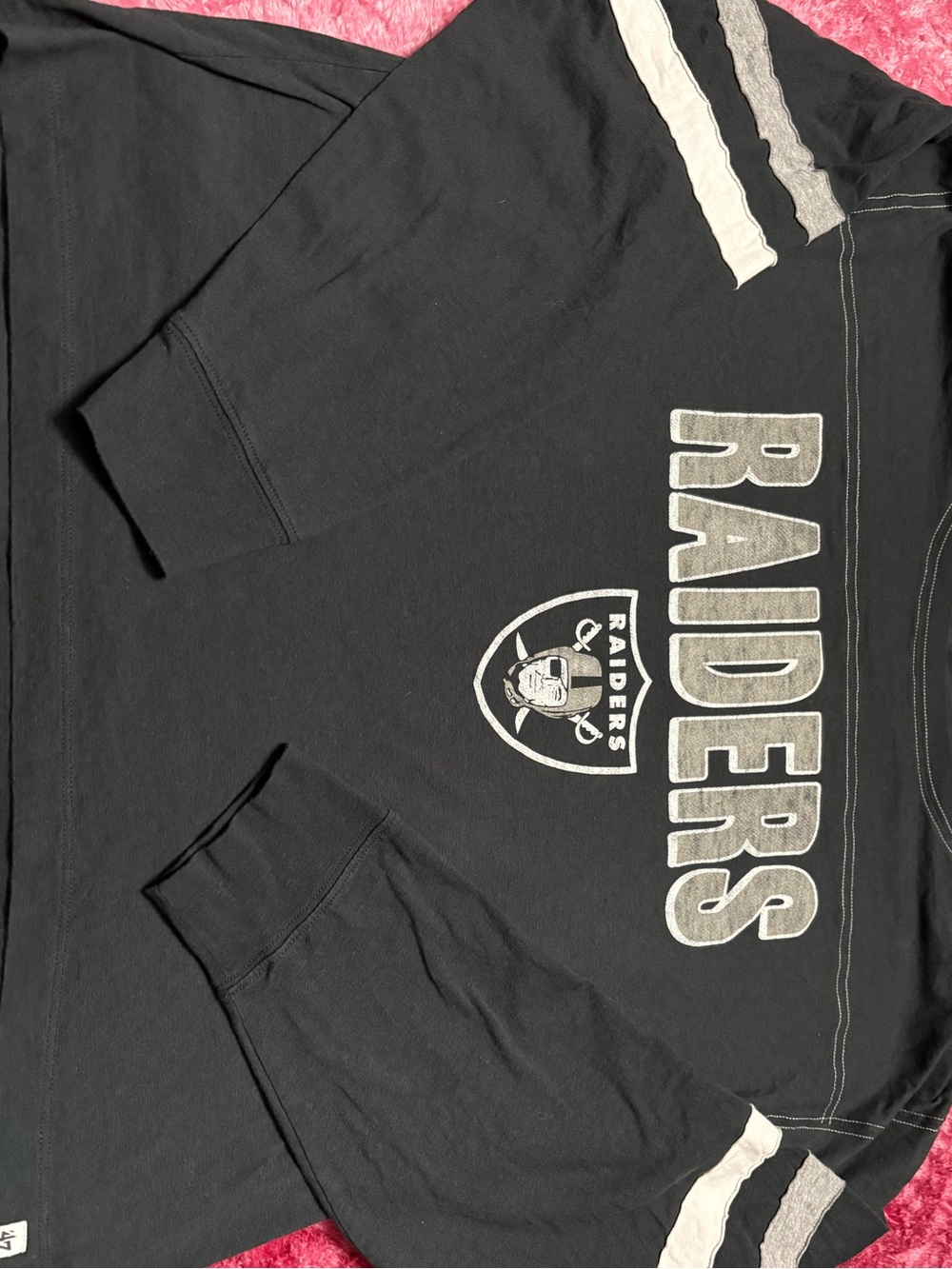 Riders by Lee Black Long Sleeve with White Raiders Graphic